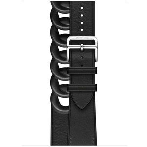 Hermès Noir Gourmette Double Tour Apple Watch Band 41mm